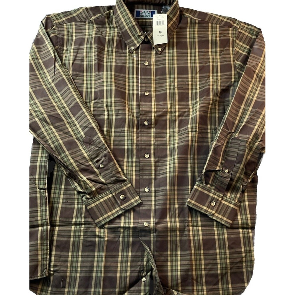 NWT‎ Sutter & Grant Cotton Blend  XL Long Sleeve Button Front Button Down Shirt